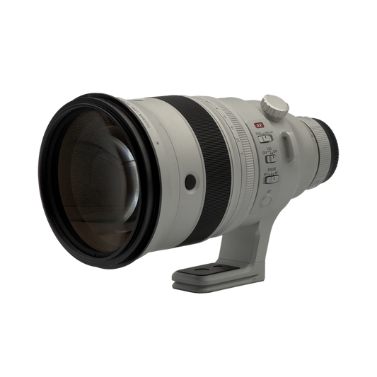 Fujifilm XF 200mm f/2 APS-C mirrorless telephoto lens with 1.4x teleconverter