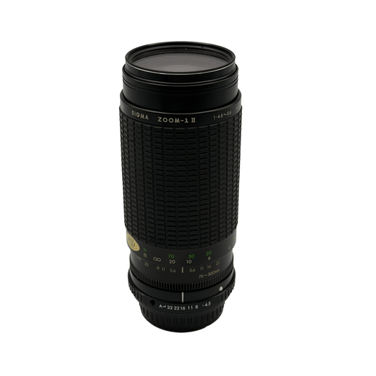 Sigma Pentax K 75-300mm f/4.5-5.6 Full Frame SLR Zoom Lens