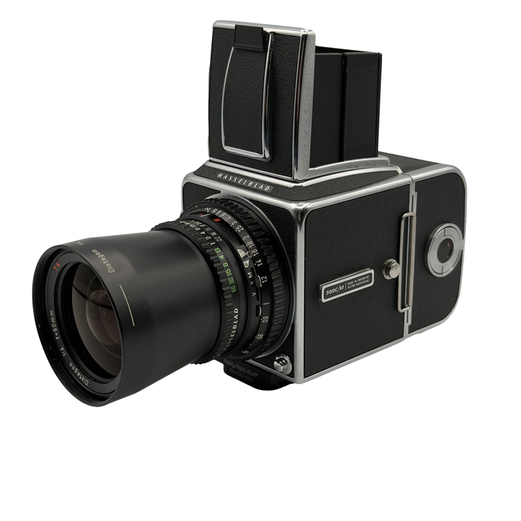 Hasselblad 500c/m Medium Format Film Camera w/ Hasselbald 50mm Distagon T* Lens