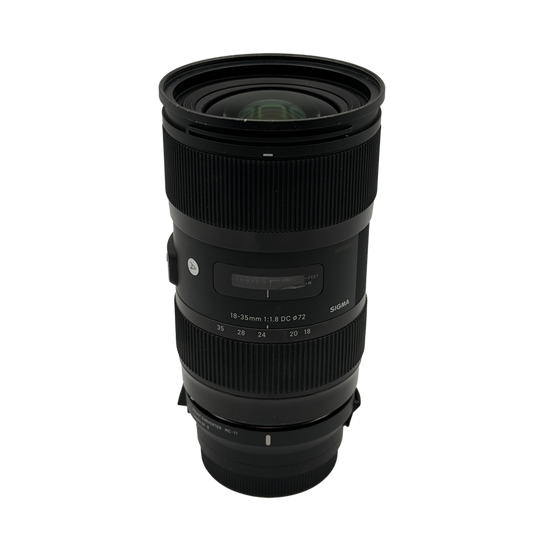 Sigma EF 18-35mm f/1.8 APS-C DSLR Zoom Lens with Canon EF To Sony E Adapter