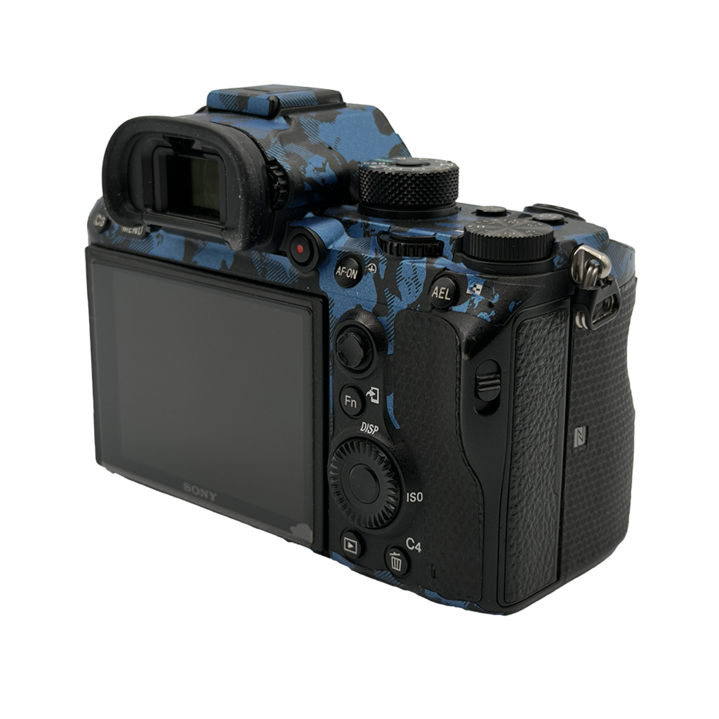 Blue Camo Wrapped Sony A9 Full-frame Mirrorless Camera