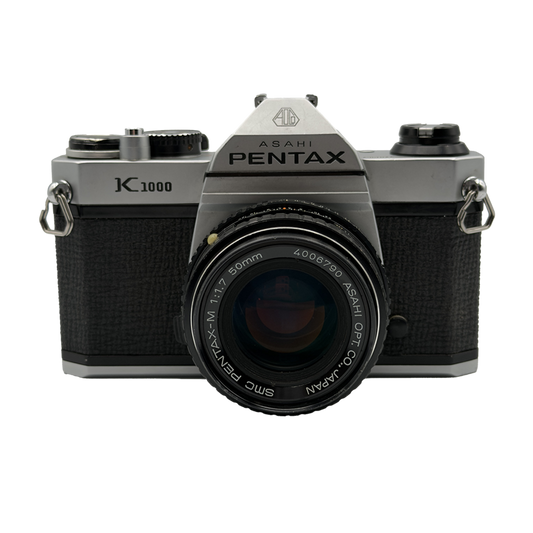 Pentax K1000 35mm Film Camera w/ SCM Pentax-M 50mm f/1.7