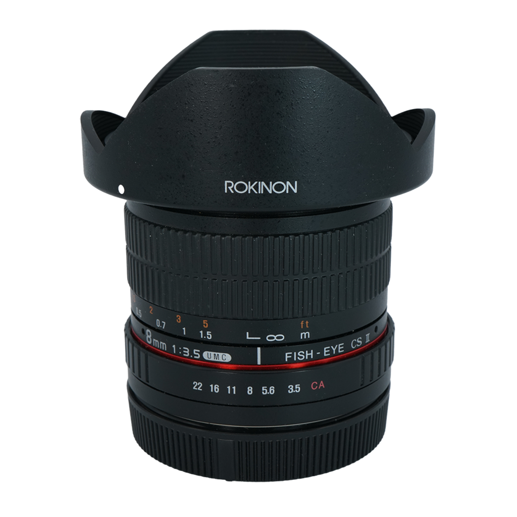 Rokinon 8mm f/3.5 Fish Eye CS II APS-C Lens for Canon EF-S Mount