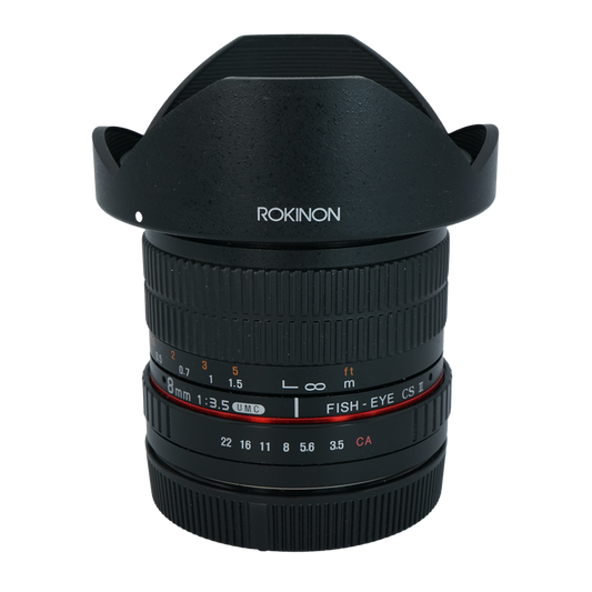 Rokinon 8mm f/3.5 Fish Eye CS II APS-C Lens for Canon EF-S Mount