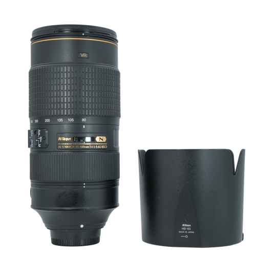 Nikon Nikkor AF-S 80-400mm f/4.5-5.6G ED VR DSLR Lens for Nikon F-Mount