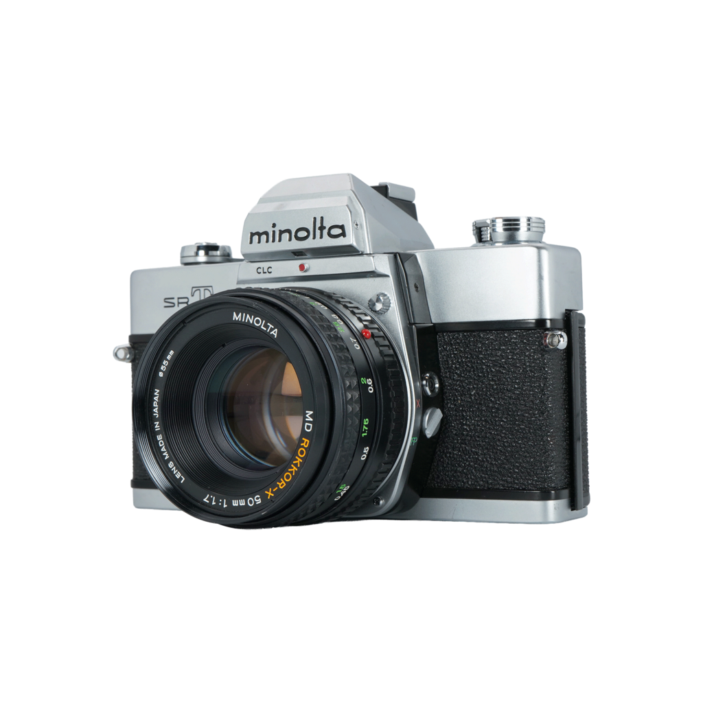 Minolta SRT-102 35mm Film Camera with MD Rokkor-X 50mm f/1.7 Lens