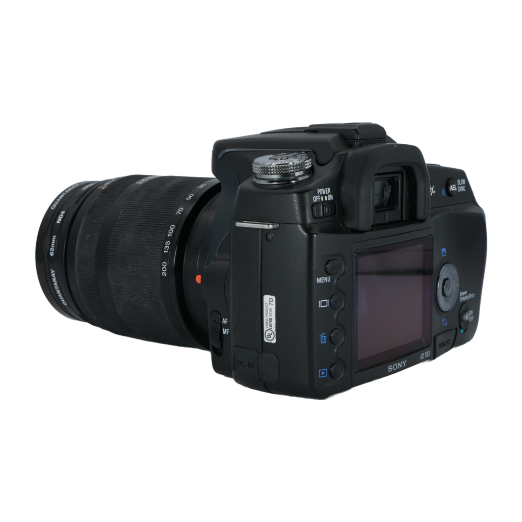 Sony A100 APS-C DSLR Camera & Sony 18-200mm f/3.5-6.3 APS-C DSLR Telephoto Zoom Lens