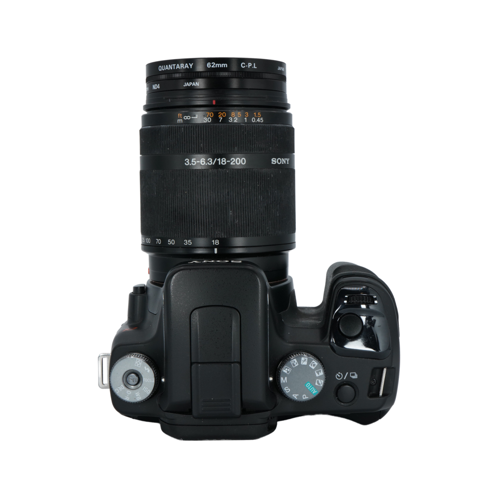 Sony A100 APS-C DSLR Camera & Sony 18-200mm f/3.5-6.3 APS-C DSLR Telephoto Zoom Lens