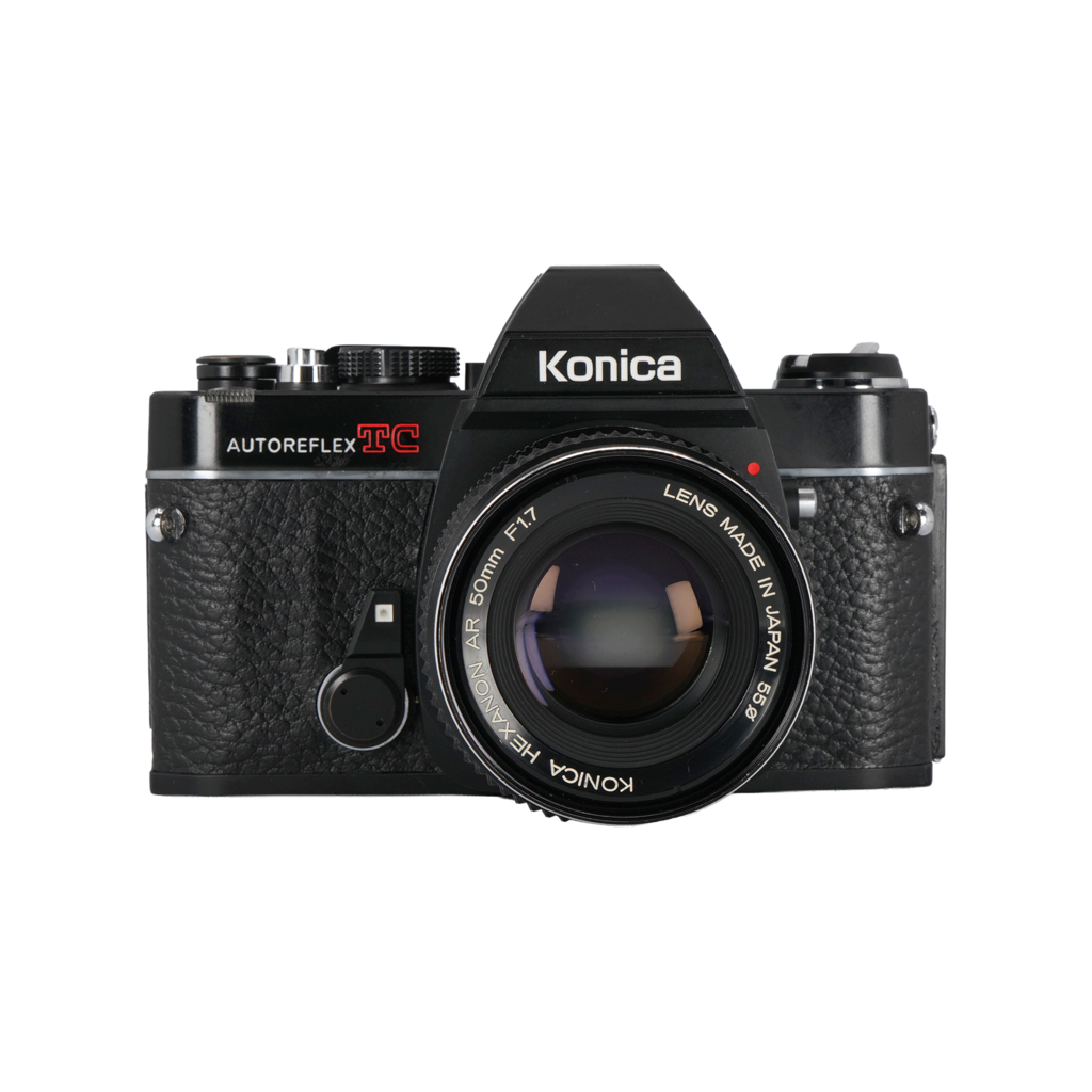 Konica Autoreflex TC Film Camera with Konica Hexanon AR 50mm f/1.7 Lens