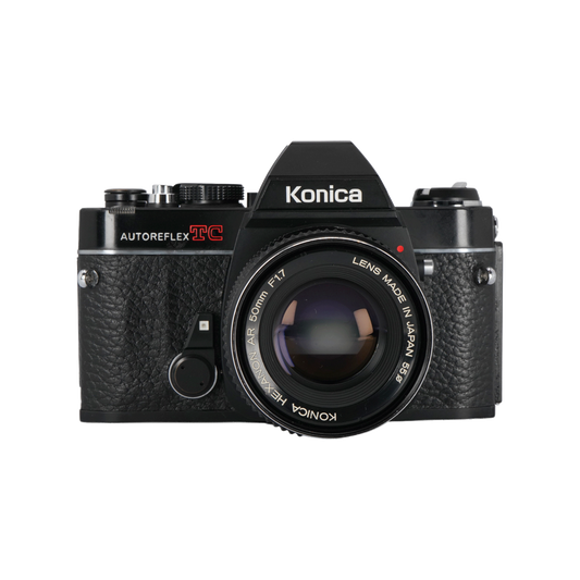 Konica Autoreflex TC Film Camera with Konica Hexanon AR 50mm f/1.7 Lens
