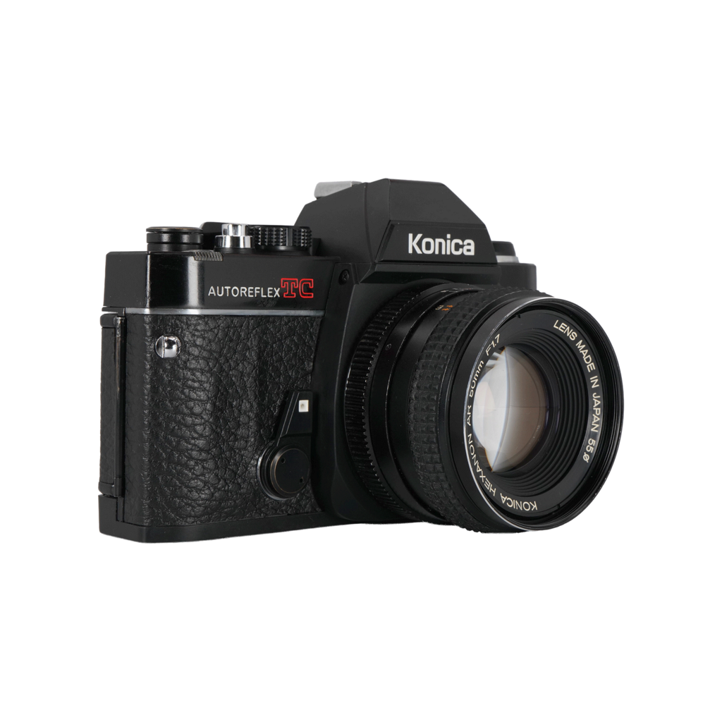 Konica Autoreflex TC Film Camera with Konica Hexanon AR 50mm f/1.7 Lens