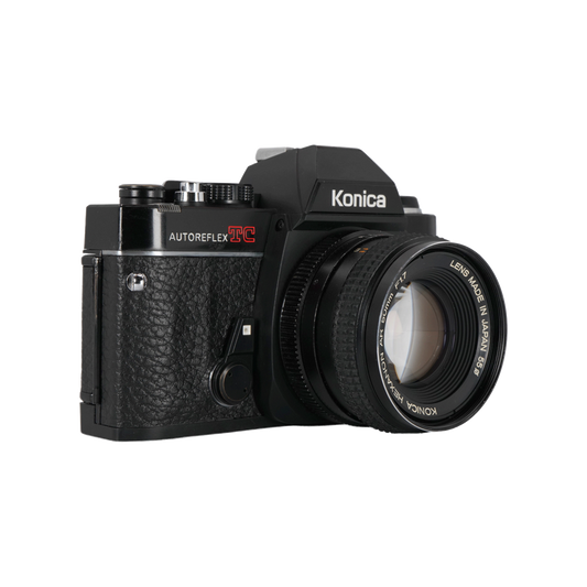 Konica Autoreflex TC Film Camera with Konica Hexanon AR 50mm f/1.7 Lens
