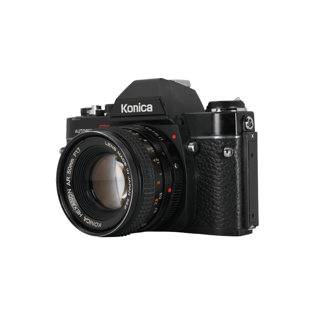 Konica Autoreflex TC Film Camera with Konica Hexanon AR 50mm f/1.7 Lens