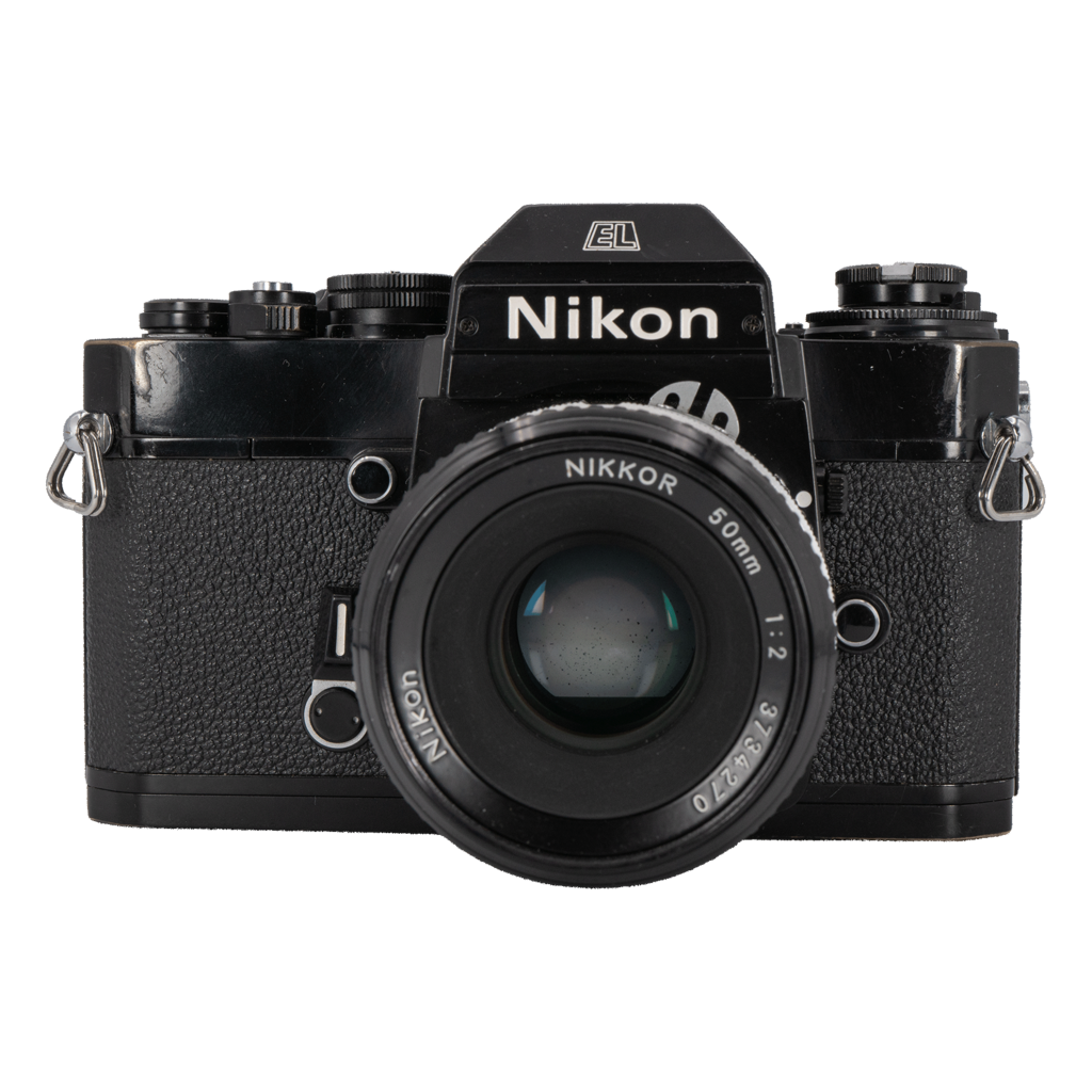 Nikon EL2 Film Camera with Nikon F 50mm f/2 Lens