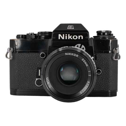 Nikon EL2 Film Camera with Nikon F 50mm f/2 Lens