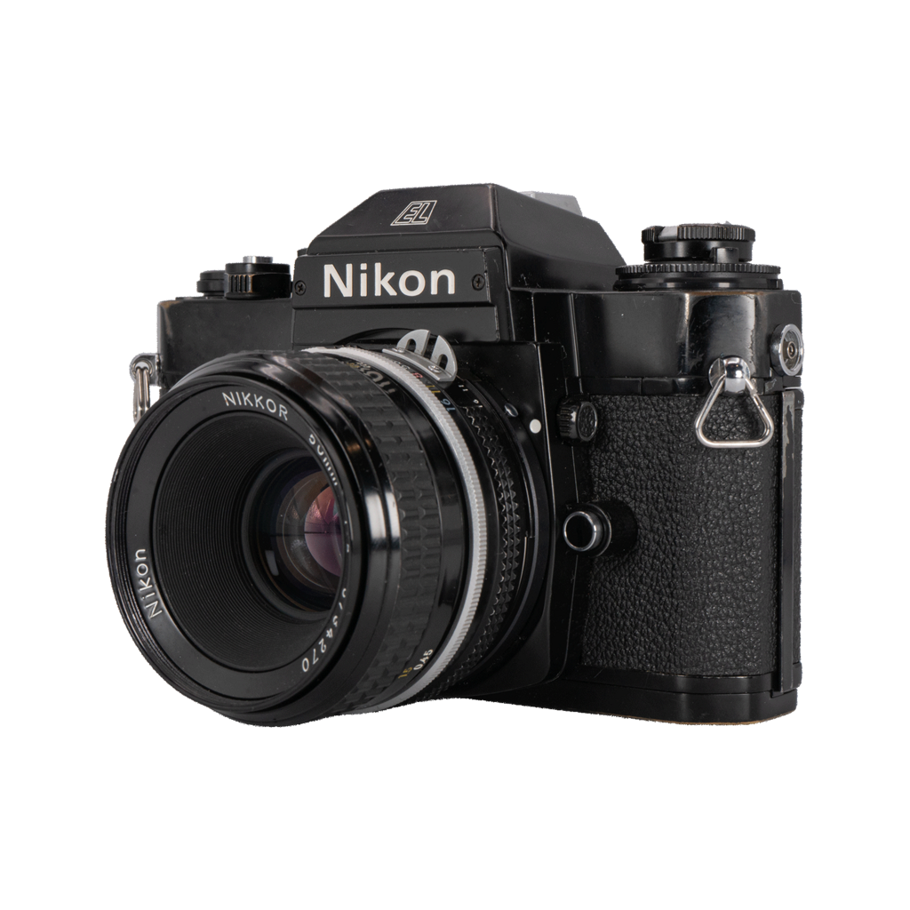 Nikon EL2 Film Camera with Nikon F 50mm f/2 Lens