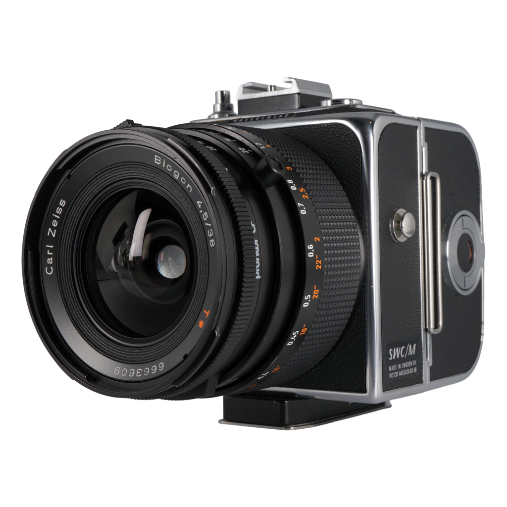 Hasselblad SWC/M CF T* (Super Wide CM) with Fixed 38mm f/4.5 Zeiss Biogon Lens