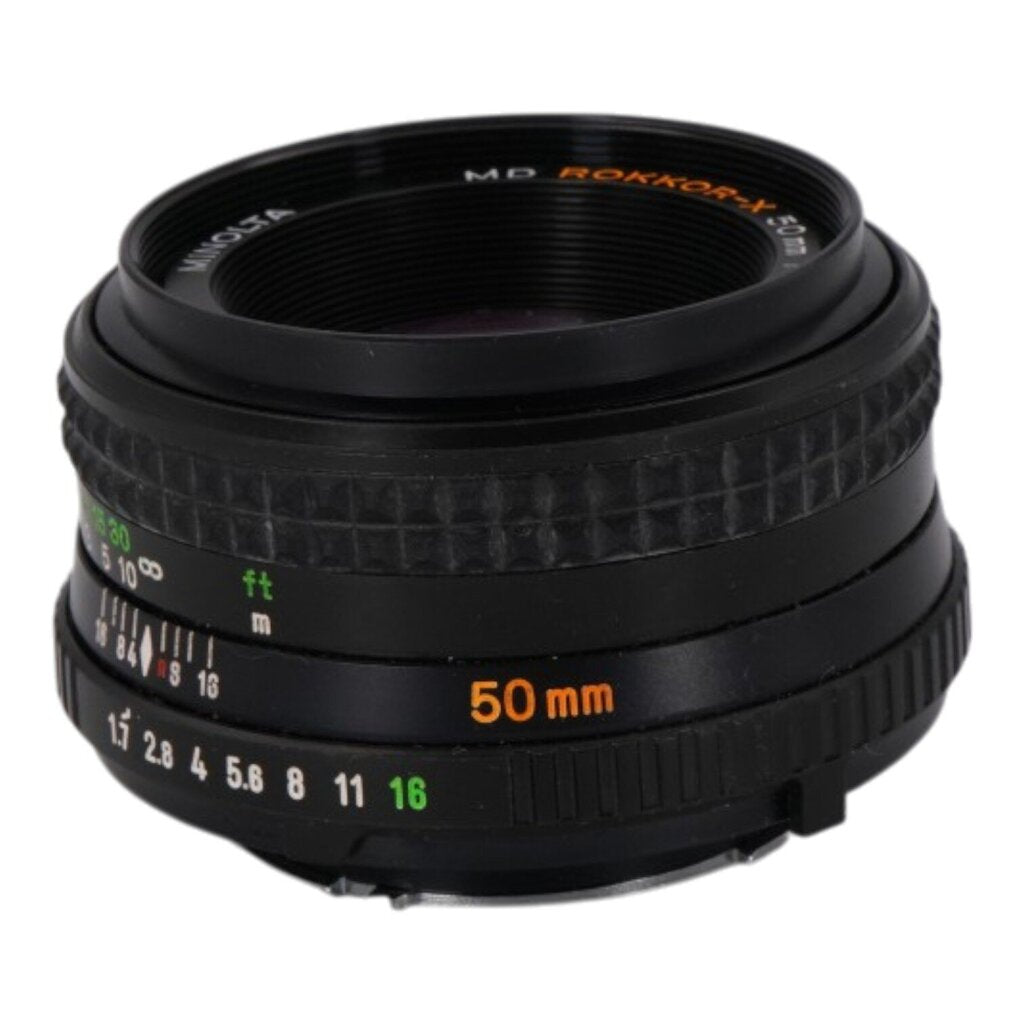 Minolta MD Rokkor-x 50mm f/1.7 SLR Lens