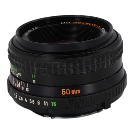 Minolta MD Rokkor-x 50mm f/1.7 SLR Lens