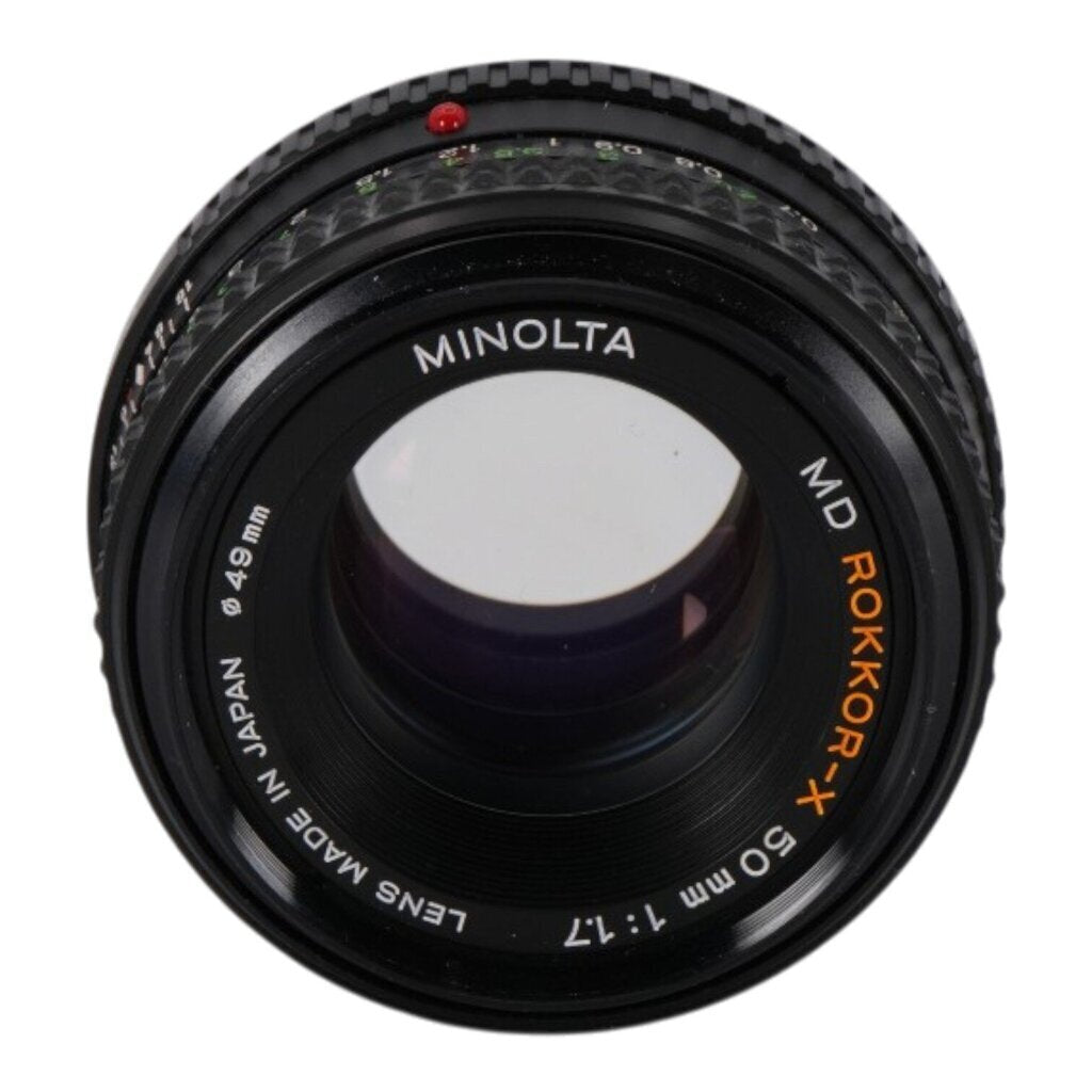 Minolta MD Rokkor-x 50mm f/1.7 SLR Lens