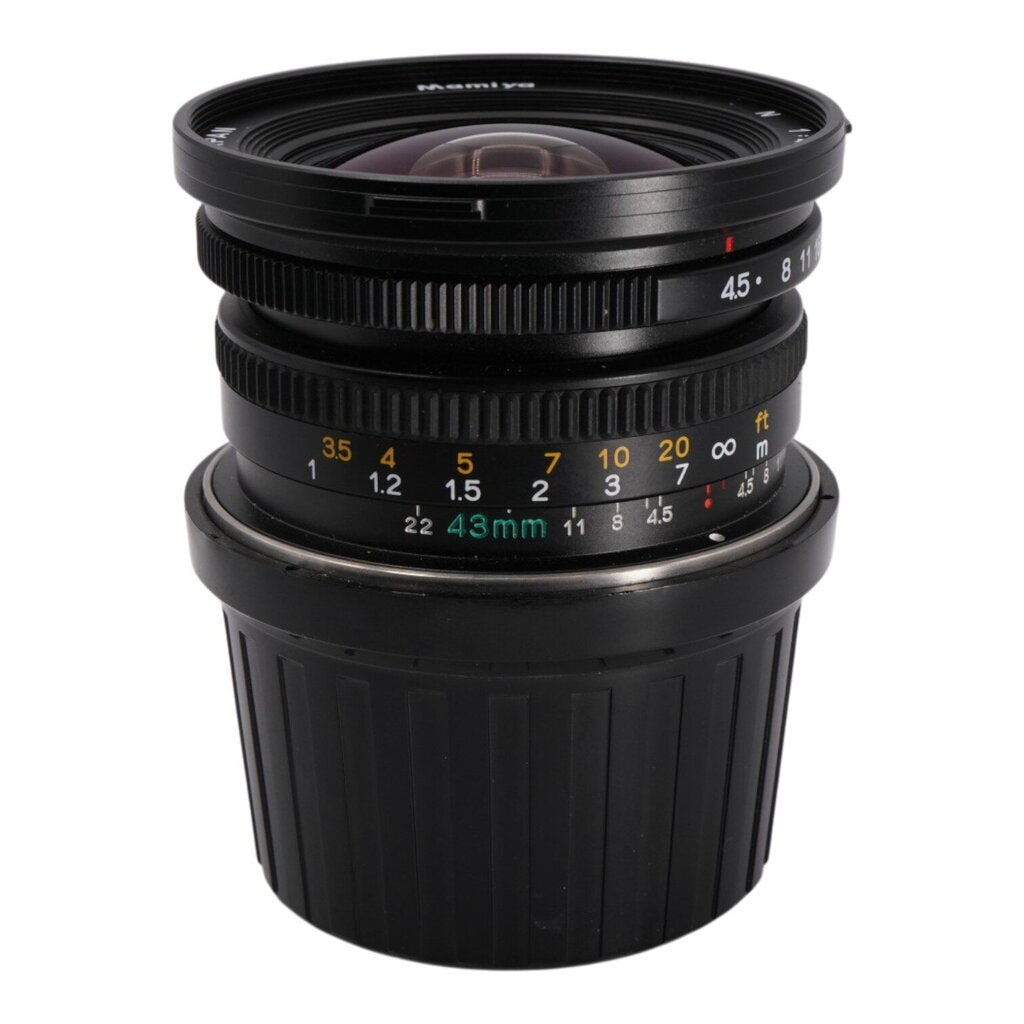 Mamyia 7 45mm f/4.5 L Lens with Viewfinder and 135 Panoramic Adapter