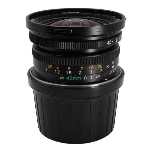 Mamyia 7 45mm f/4.5 L Lens with Viewfinder and 135 Panoramic Adapter
