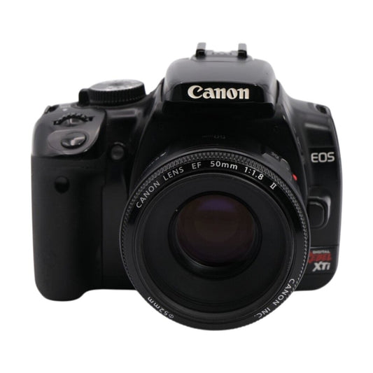 Canon Rebel XTi APS-C DSLR Camera with Canon 50mm f/1.8 II Lens