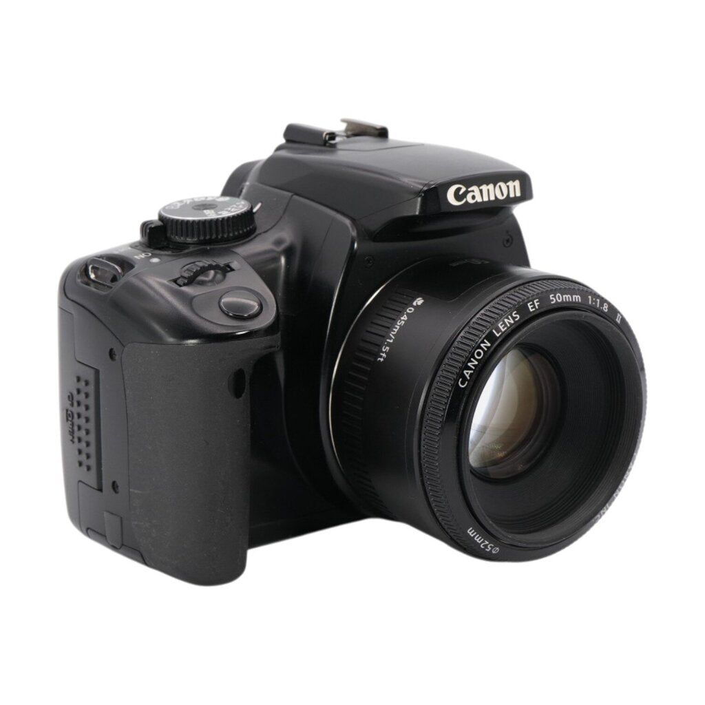 Canon Rebel XTi APS-C DSLR Camera with Canon 50mm f/1.8 II Lens