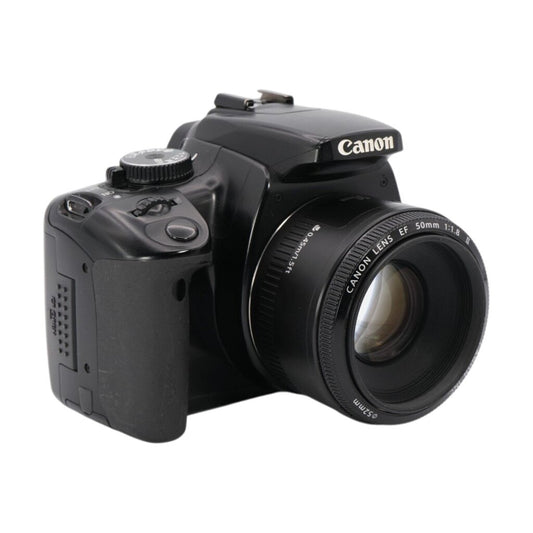 Canon Rebel XTi APS-C DSLR Camera with Canon 50mm f/1.8 II Lens
