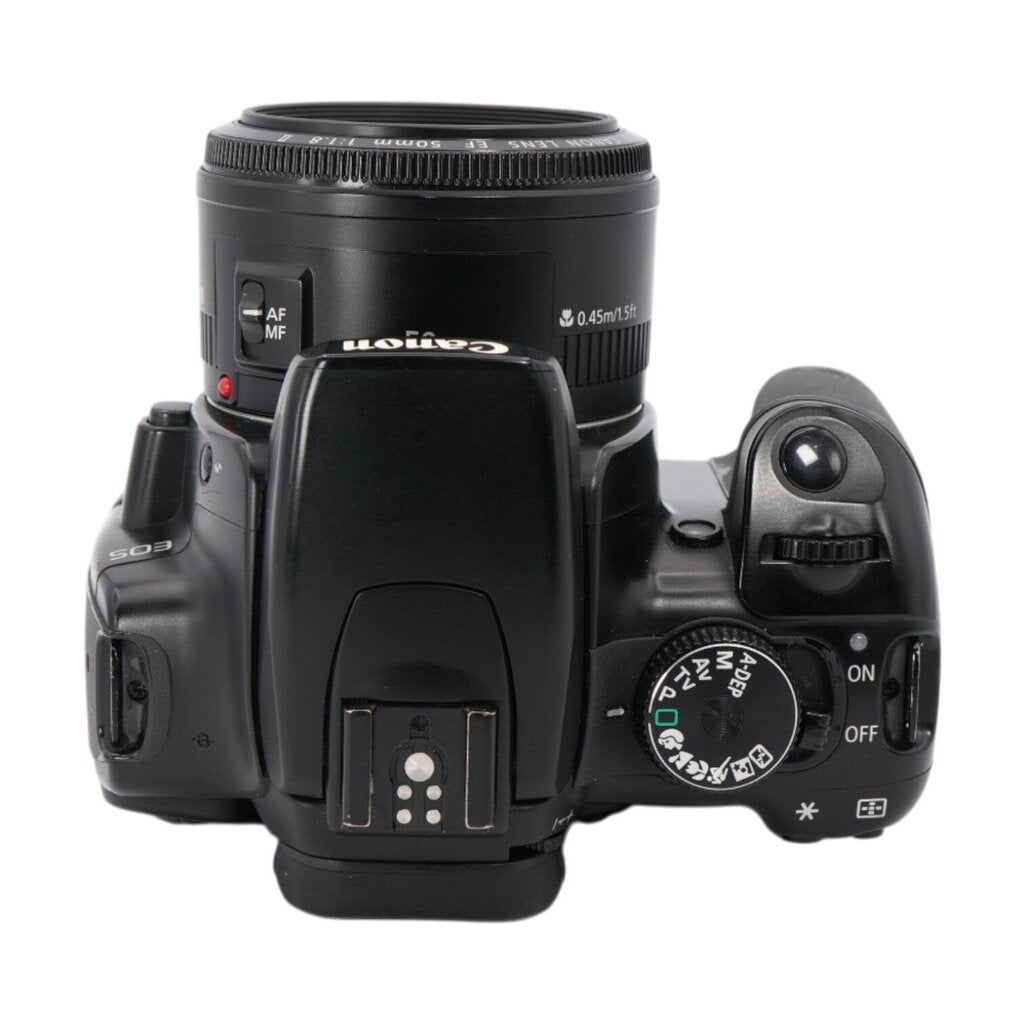 Canon Rebel XTi APS-C DSLR Camera with Canon 50mm f/1.8 II Lens