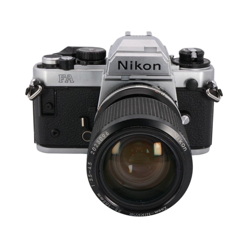 Nikon FA 35mm SLR Film Camera with Nikon Nikkor 105mm f/3.5-4.5 for F-mount