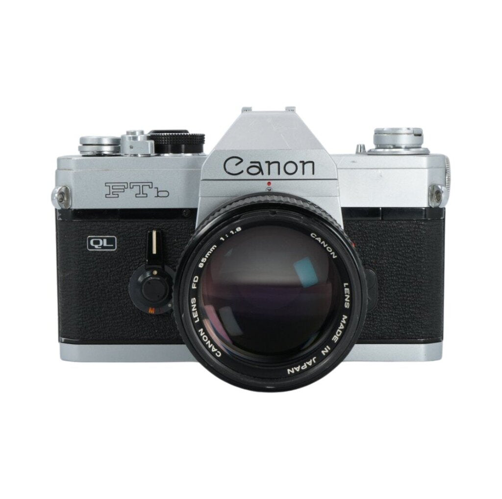 Canon FTb 35mm SLR Film Camera with Canon FD 85mm f/1.8 Manual Focus Lens