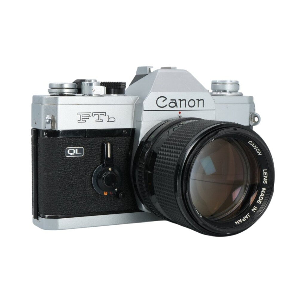 Canon FTb 35mm SLR Film Camera with Canon FD 85mm f/1.8 Manual Focus Lens