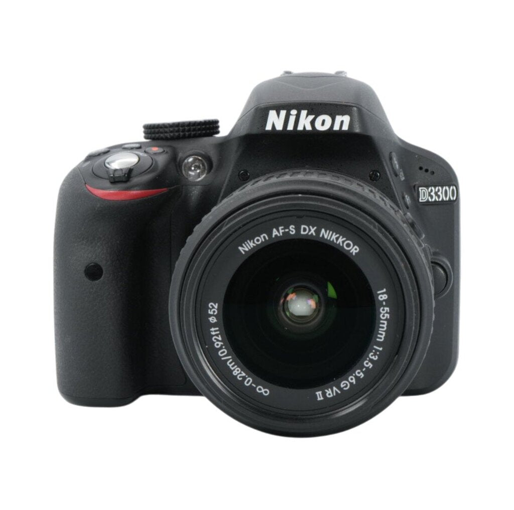 Nikon D3300 APS-C DSLR camera with Nikon 18-55mm f/3.5-5.6 APS-C DSLR zoom lens