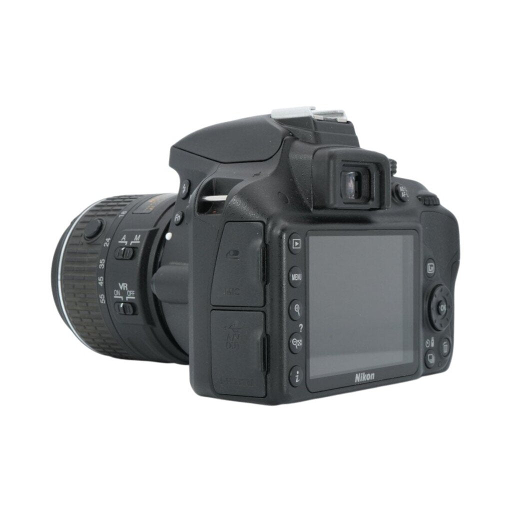 Nikon D3300 APS-C DSLR camera with Nikon 18-55mm f/3.5-5.6 APS-C DSLR zoom lens