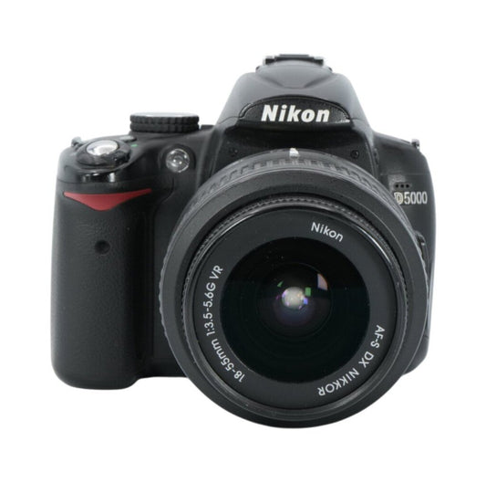 Nikon D5000 APS-C DSLR Camera with Nikon Nikkor AF-S DX 18-55mm f/3.5-5.6 G and Nikon Af-S Nikkor 55-200mm f/1.4-5.6 G ED VR Lenes
