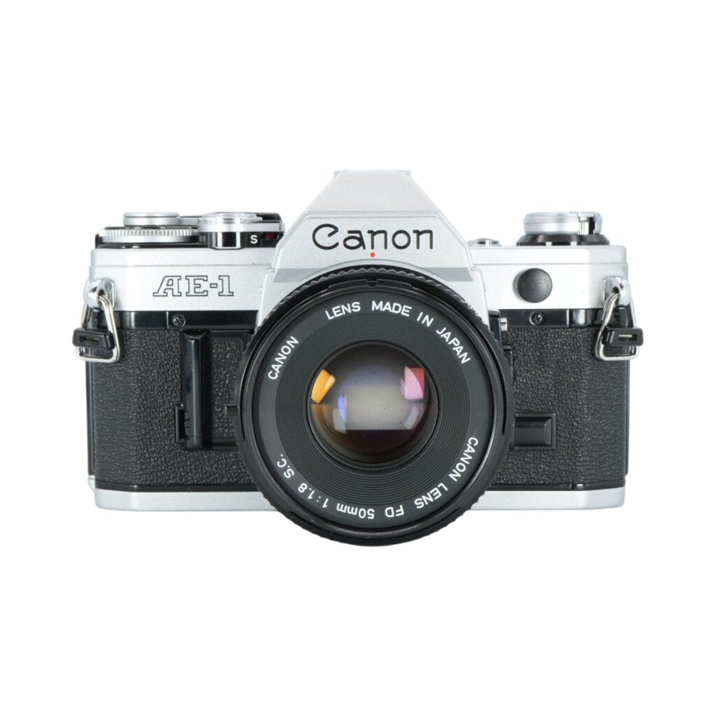 Canon AE-1 35mm Film Camera with Canon FD 50mm f/1.8 SLR Lens