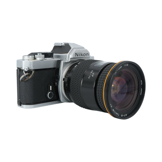 Nikon FM 35mm Film Camera with Tokina AT-X 28-70mm f/2.8 Lens for Nikon F-Mount