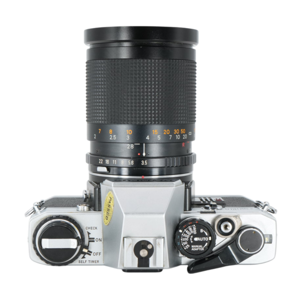 Olympus OM 10 35mm Film Camera With Cimko MT Series 28-80mm f/3.5-4.5 and Kiron 70-150mm f/4 Macro Lenses for Olympus OM-Mount