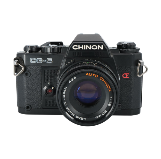 Chinon CG-5 35mm Film Camera with Auto Chinon 50mm f/1.9 SLR Lens