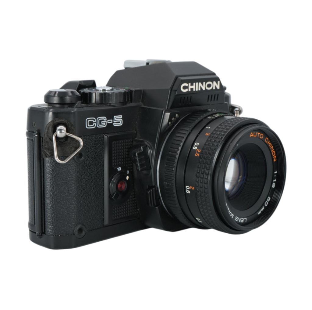 Chinon CG-5 35mm Film Camera with Auto Chinon 50mm f/1.9 SLR Lens
