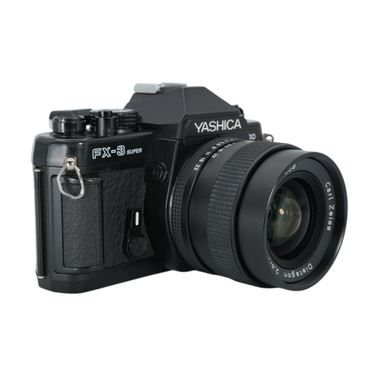 Yashica FX-Super 2000 35mm Film Camera with Carl Zeiss Distagon T* 28mm f/2.8 Lens for C/Y Bayonet Mount