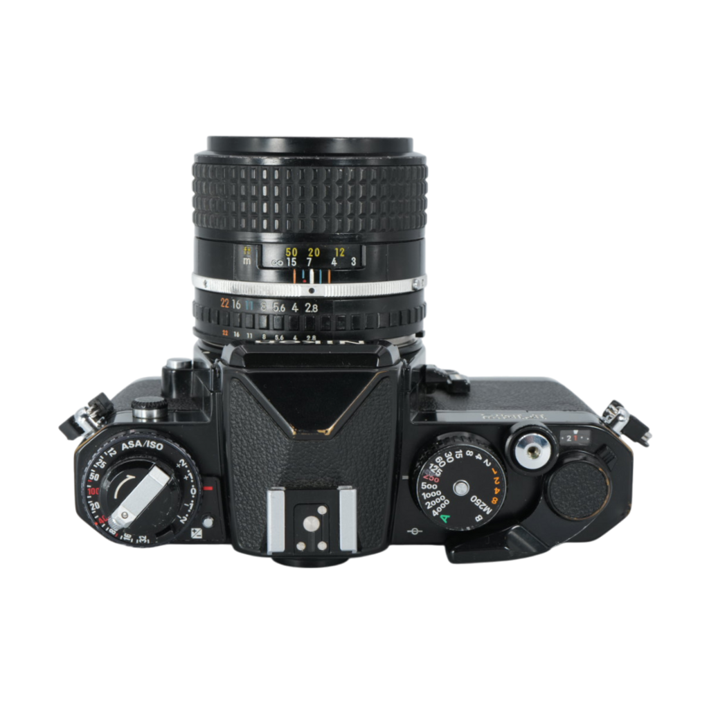 Nikon FE2 35mm Film Camera with Nikon F 100mm f/2.8 SLR Lens