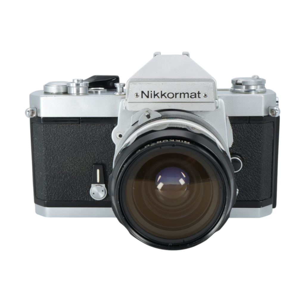 Nikon Nikkormat 35mm Film Camera with Nikon F Nikkor-OC 35mm f/2 SLR Lens