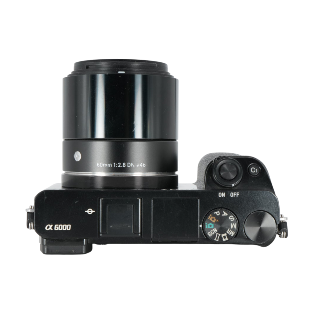 Sony Alpha a6000 APS-C Mirrorless Camera with Sigma 50mm f/1.4 Lens for Sony E-mount