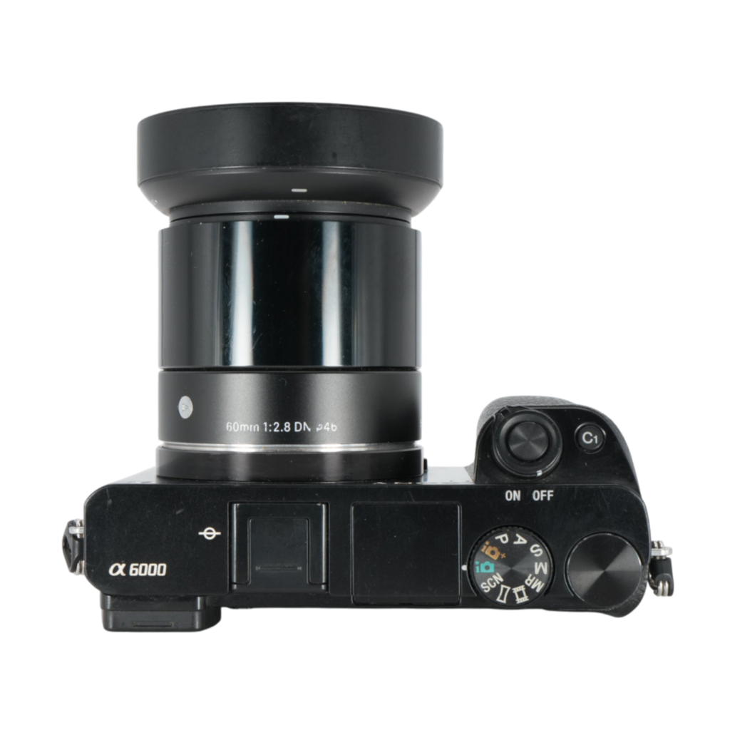 Sony Alpha a6000 APS-C Mirrorless Camera with Sigma 50mm f/1.4 Lens for Sony E-mount