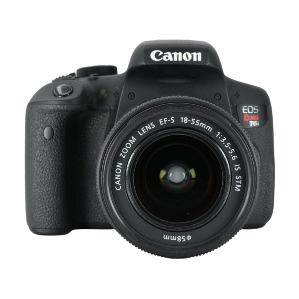 Canon T6i APS-C DSLR Camera with Canon EF-s 18-55mm 3.5-5.6 STM IS Lens