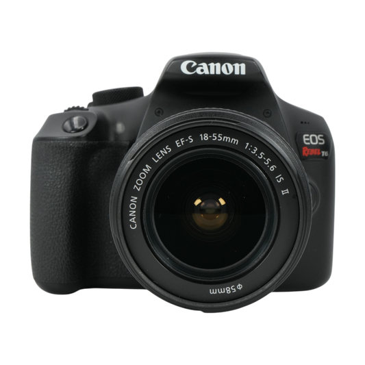 Canon Rebel T6 APS-C DSLR with Canon EF-s 18-55mm f/3.5-5.6 IS II Lens