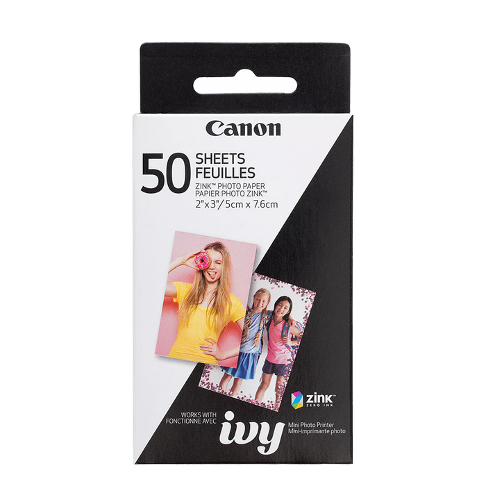 Canon ZINK Photo Paper Pack, 2 x 3" - 50 Sheets