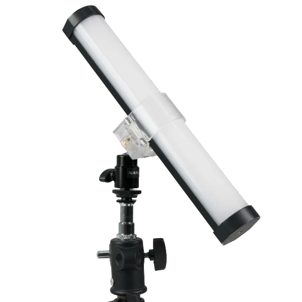 OPEN BOX- Nanlite Pavotube Transparent Polycarbonate Clip with Mini Ball Head
